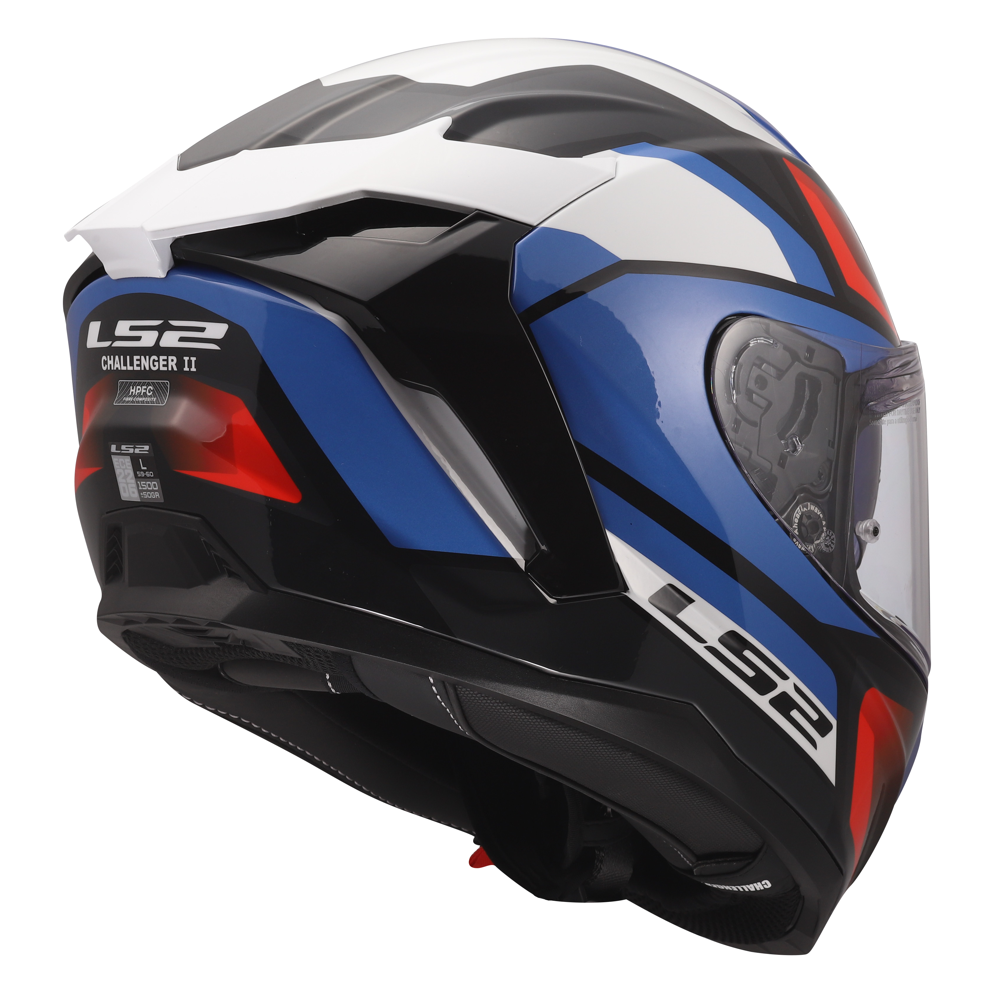 LS2 FF817 CHALLENGER II VIPER WHITE BLUE RED 168170726 (3)